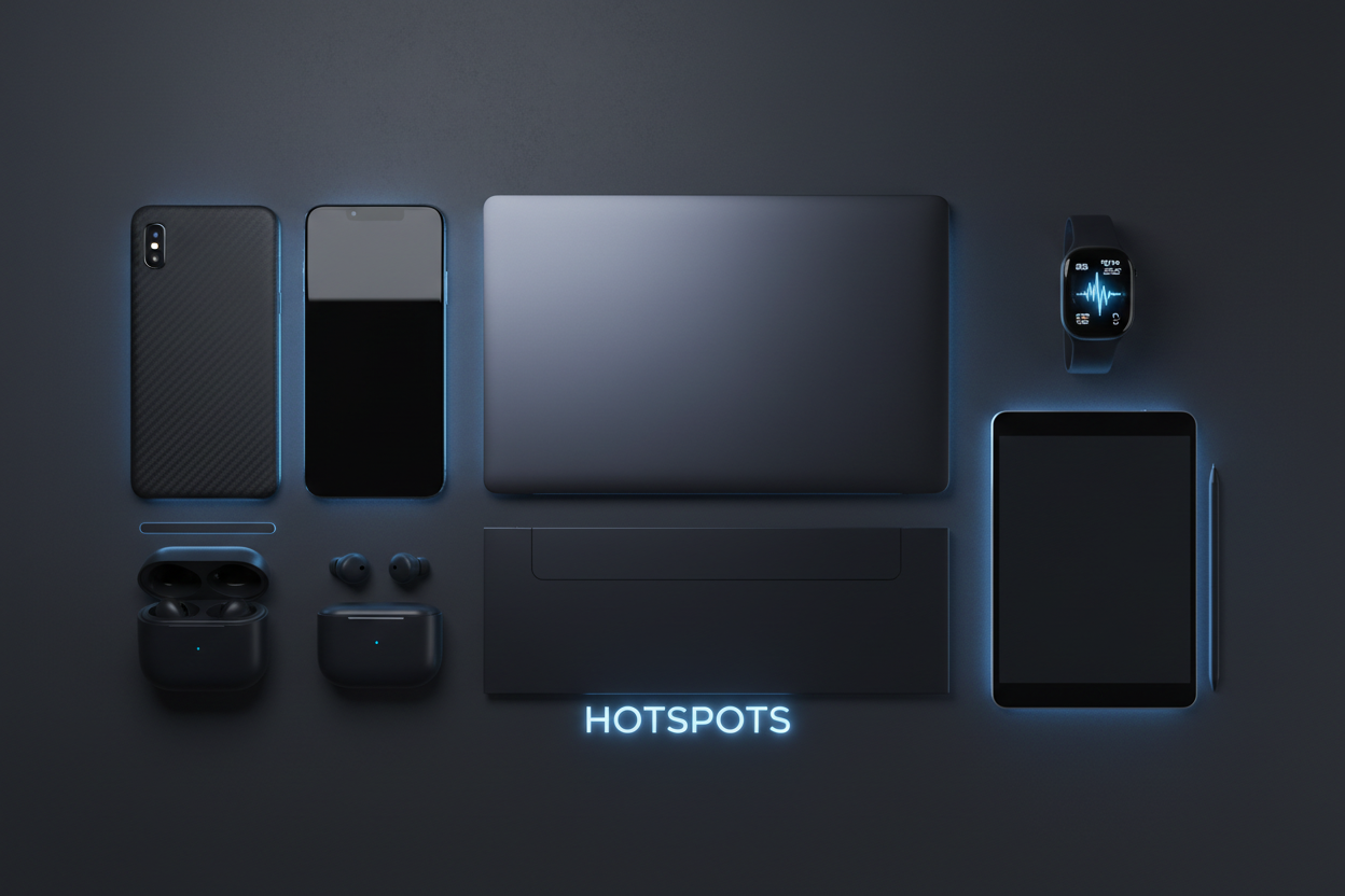 Text Hotspots Background